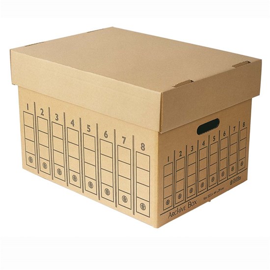 Storage Box for Letter-File 44x32.50x29cm- Kraft
