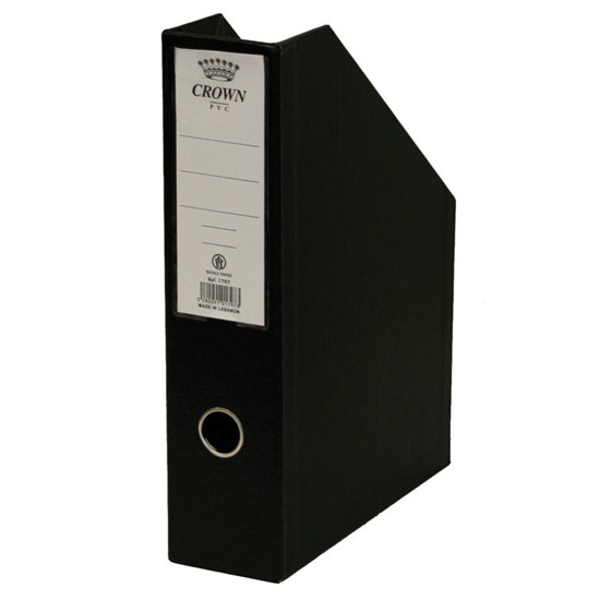 CROWN Magazine Box PVC 31x23x07cm- Black