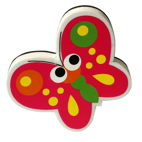 #972 White Board Eraser for Kids, Butterfly shape