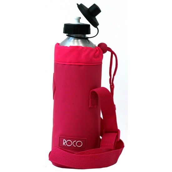 ROCO Water Bottle Alum w/holder Fluo 1000ml Pink
