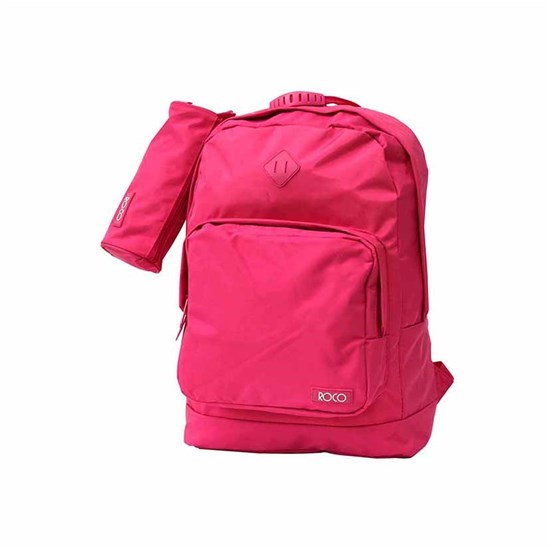 ROCO Backpack Fluo 2 Zip. 17 Pink+P.Case