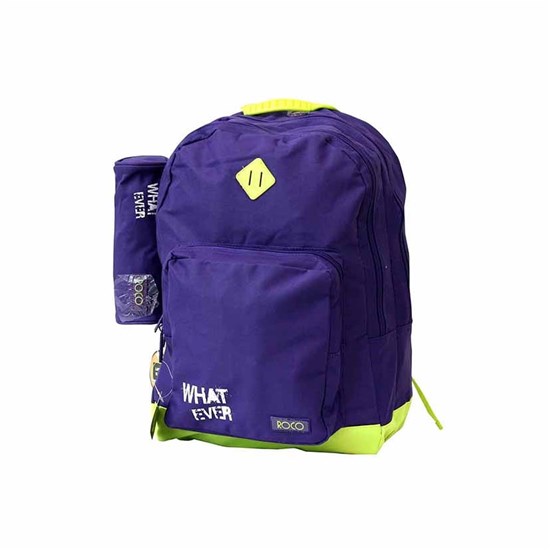 ROCO Backpack Basic 3 Zip. 17 Purple/Yell+P.Case
