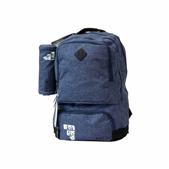 ROCO Backpack Basic 3Zip. 20 Blue Jean/Bk+P.Case
