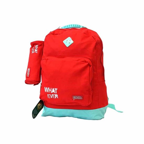 ROCO Backpack Basic 2 Zip. 17 Red/Green+P.Case