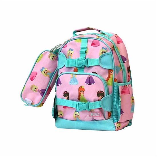 ROCO Backpack Kids Fash. Pink 2 Zip. 15+P.Case