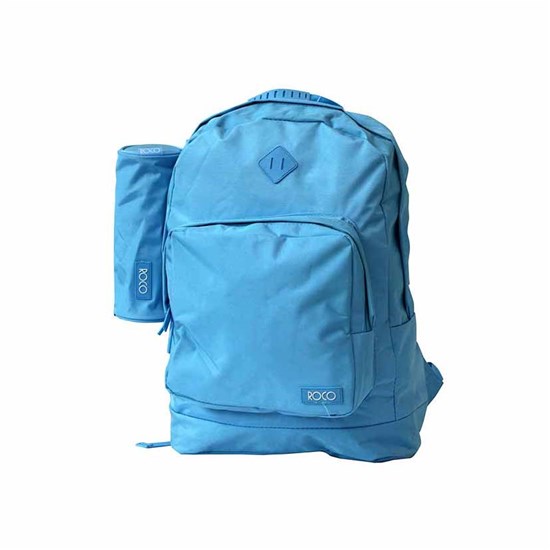 ROCO Backpack Fluo 2 Zip. 17 Blue+P.Case