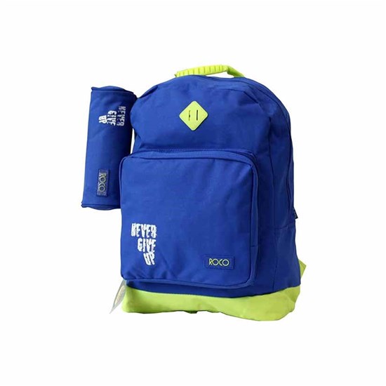 ROCO Backpack Basic 2 Zip. 17 Blue/Yellow+P.Case