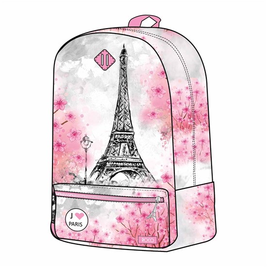 ROCO Backpack Paris Pink/White 1 Zip. 18