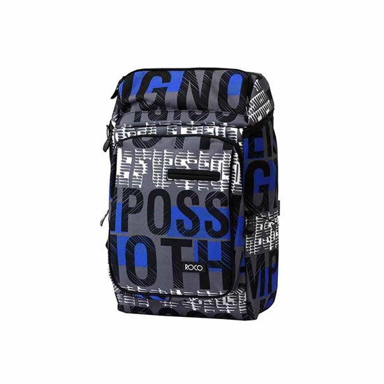 ROCO Backpack Checks Grey 2 Zip. 19