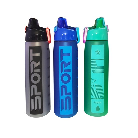 Water Bottle 750ml Tritan 3 mixed colors