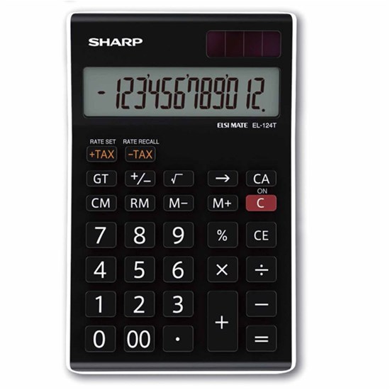 SHARP Desk Calculator Medium 12Digits Tax Function