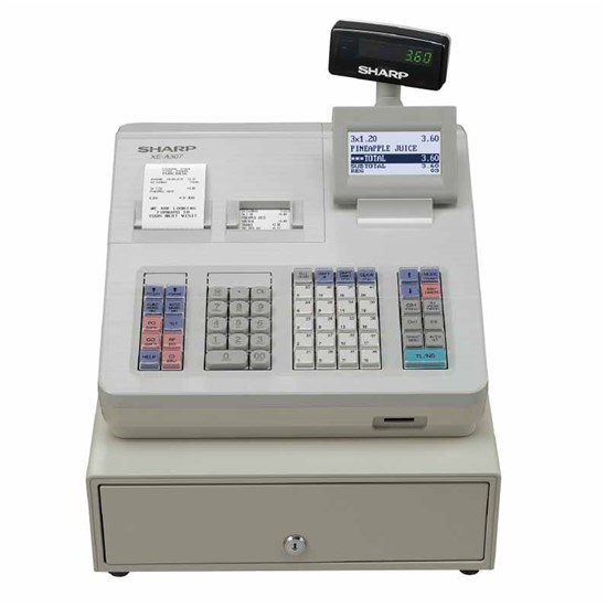 Cash Register , Built-in SD Card, 10.000 SKU,White