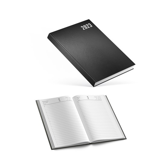 2023 Daily Diary Hard Cover Lines L/O A5