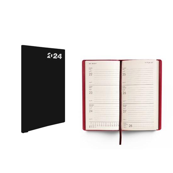 2024 Weekly Pocket Diary PVC cover L/O 9x15cm