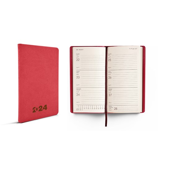 2024 Weekly Pocket Diary hard cover L/O 9x15cm