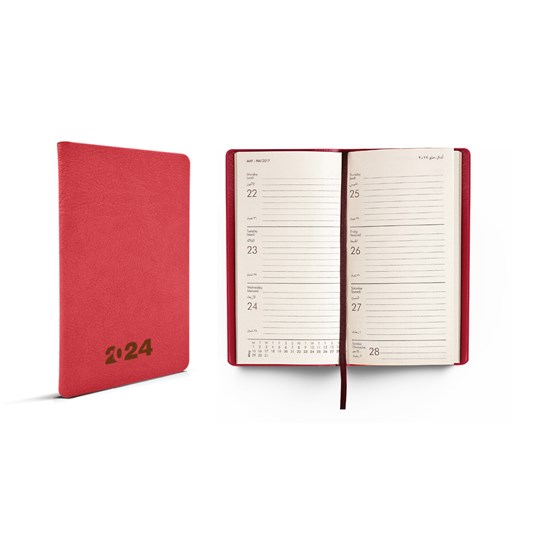 2024 Weekly Pocket Diary hard cover L/O 9x16cm