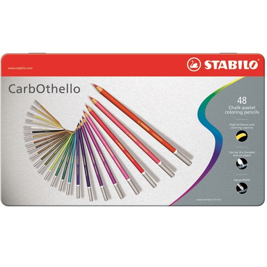 1448-6 CarbOthello Pencil 48 colors in metal box