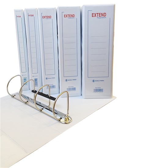 EXTEND presentation binder 4 Rings 25mm- A4- White