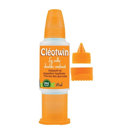 Cléopatre CLEOTWIN Colle transp. 28ml 2 embouts