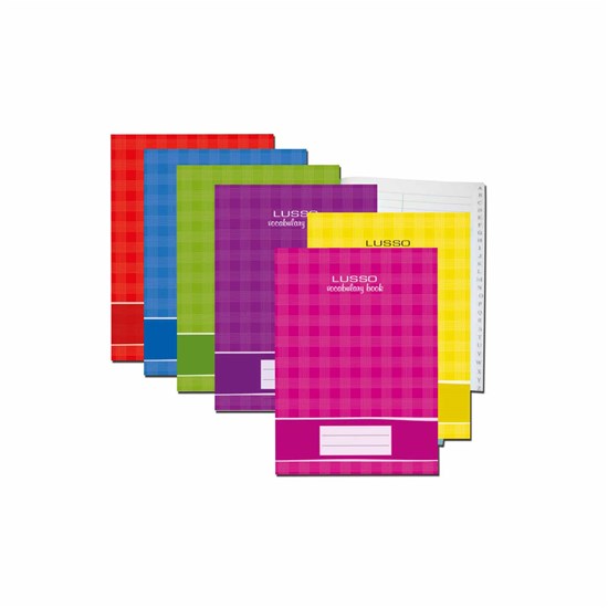 LUSSO vocabulary Book Index 60g 36sheets  A5