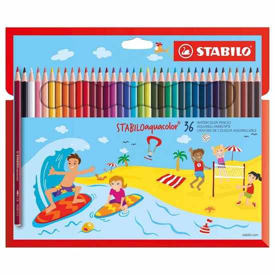 1636-6 Aquacolor pencil 36 colors in cardboard