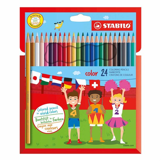 1924/77-11 Coloring pencils 24 colors in cardboard