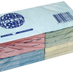 Global Notes 75gsm 100sh 75x75mm 4Pastel col (1DZ)