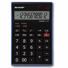 SHARP Desk Calculator Medium 12Dig, Tax function