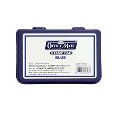 OFFICE MATE Stamp Pad Medium 108 mm x 65 mm Blue