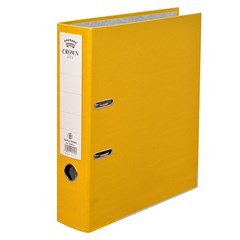 CROWN Letter-file PP 8cm A4 Yellow