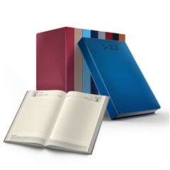 2023 Daily Diary PU Cover Cream Paper L/O Lines B5