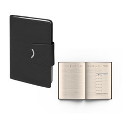 2024 Weekly Diary PU Cov W/Magnet 21x27 cm Black