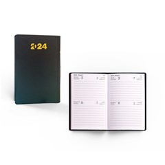 2024 Pocket Diary 2Days/P. R/O 6.5x10.5 cm