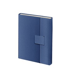 2024 Daily Diary PU Cover Magnet L/O Lines B5 Blue