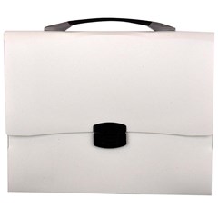 EXTEND Document Bag w/handle and lock-A4- White