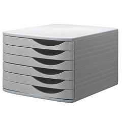 Jalema Desktop Drawer set of 6, L.Grey/L.Grey