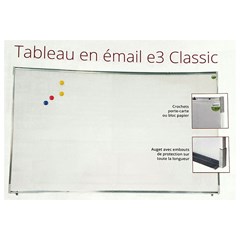 Classic Board 120 x 240 CM,White e3 enamelled