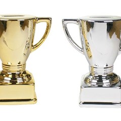 TRENDHAUS Money bank small Trophy Gold/Silver