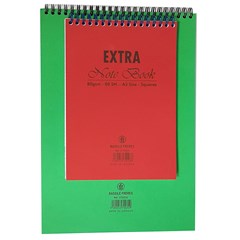 EXTRA Notebook Ressort 80g- Squares - A5 - 80sh