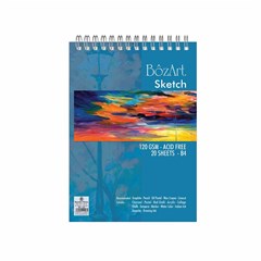 BOZART Sketch book 120g spiraled 20sh- FC