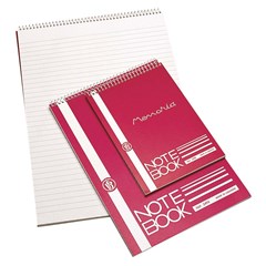MEMORIA Notebook spiral 60g-Lines-14.5x21.5cm-60sh