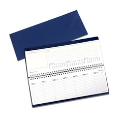 2022 Weekly Desk Diary PVC Spiraled 90gsm 30x10 cm