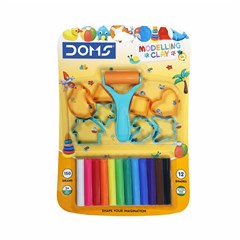 DOMS Modelling Clay 12Shade 150gsm + 8Toys + 1 Han