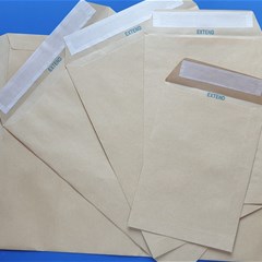 EXTEND Ribbed Envelope 110g 187 x 260mm Kraft P/S