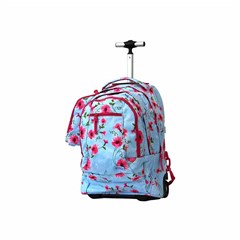 ROCO Trolley2 Floral Sky Blue 3 Zip. 19+P.Case