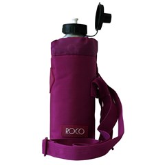 ROCO Water Bottle Alum w/holder Fluo 1000ml Violet