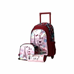 ROCO Trolley BP 3 in 1 Kids Girl Paris love you  1