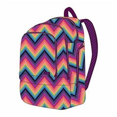 ROCO Backpack Printed Rainbow 3 Zip. 20+P.Case