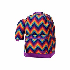 ROCO Backpack Printed Rainbow 2 Zip. 18 +P.Case