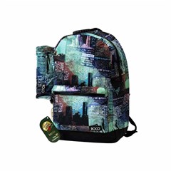 ROCO Backpack Printed 2 Zip. 18+P.Case